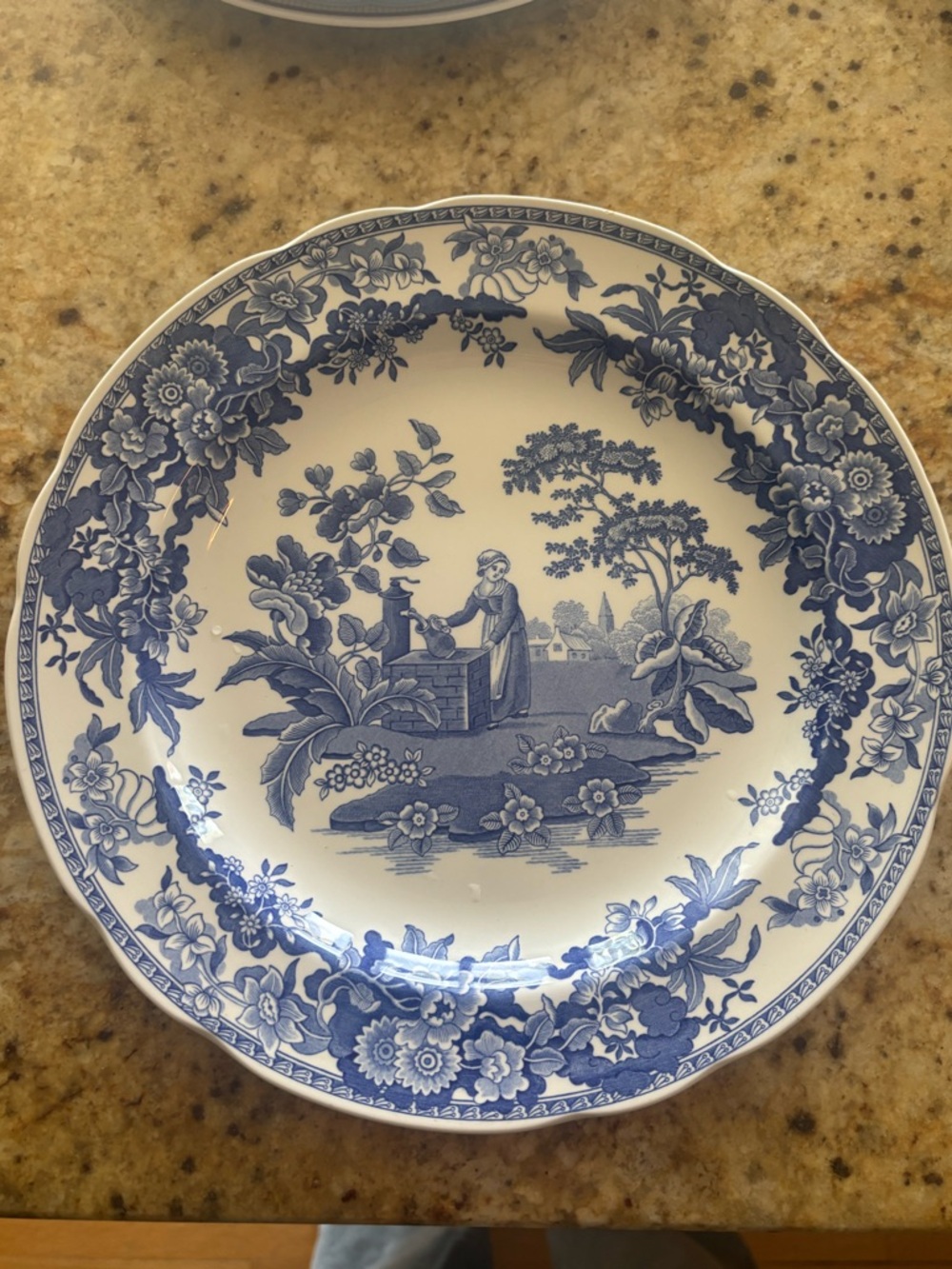 Vintage Spode Blue Room Collection plate
